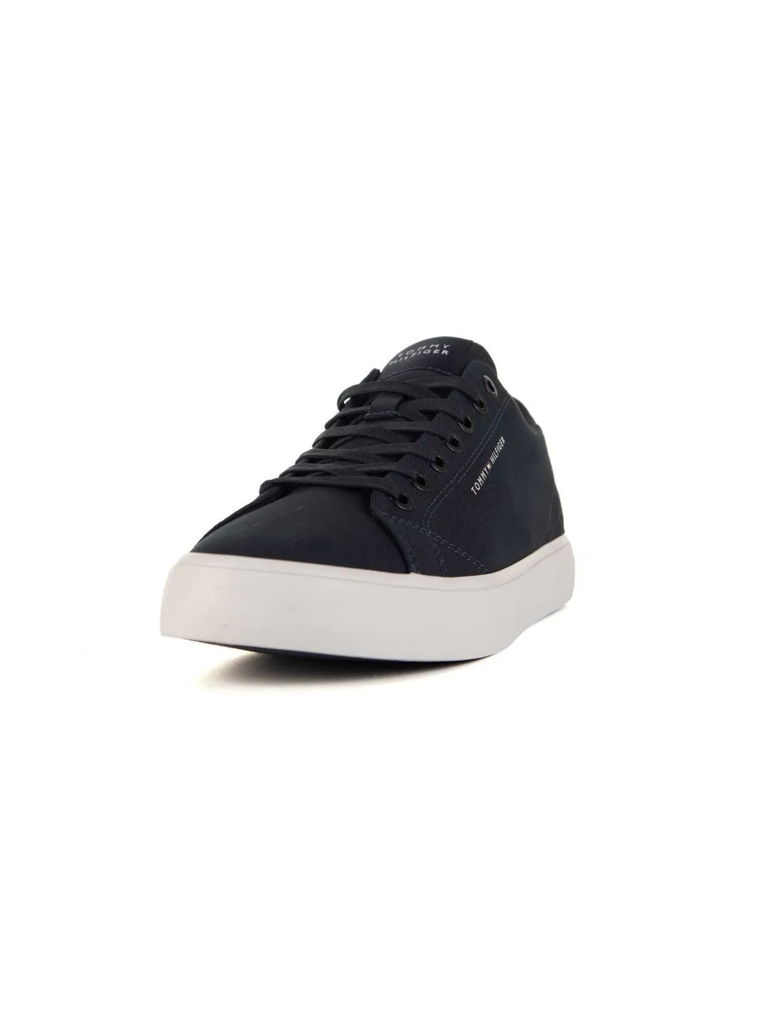 TOMMY HILFIGER  ZAPATILLAS AZUL OSCURO TH HI VULC LOW CANVAS FM0FM04882 HOMBRE