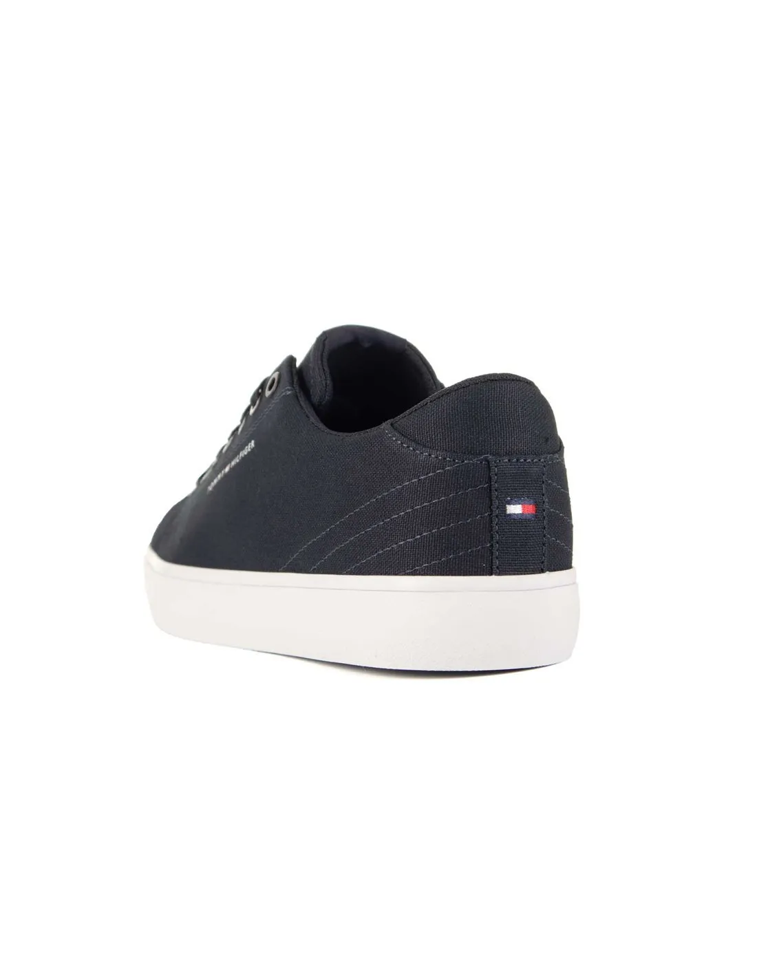 TOMMY HILFIGER  ZAPATILLAS AZUL OSCURO TH HI VULC LOW CANVAS FM0FM04882 HOMBRE
