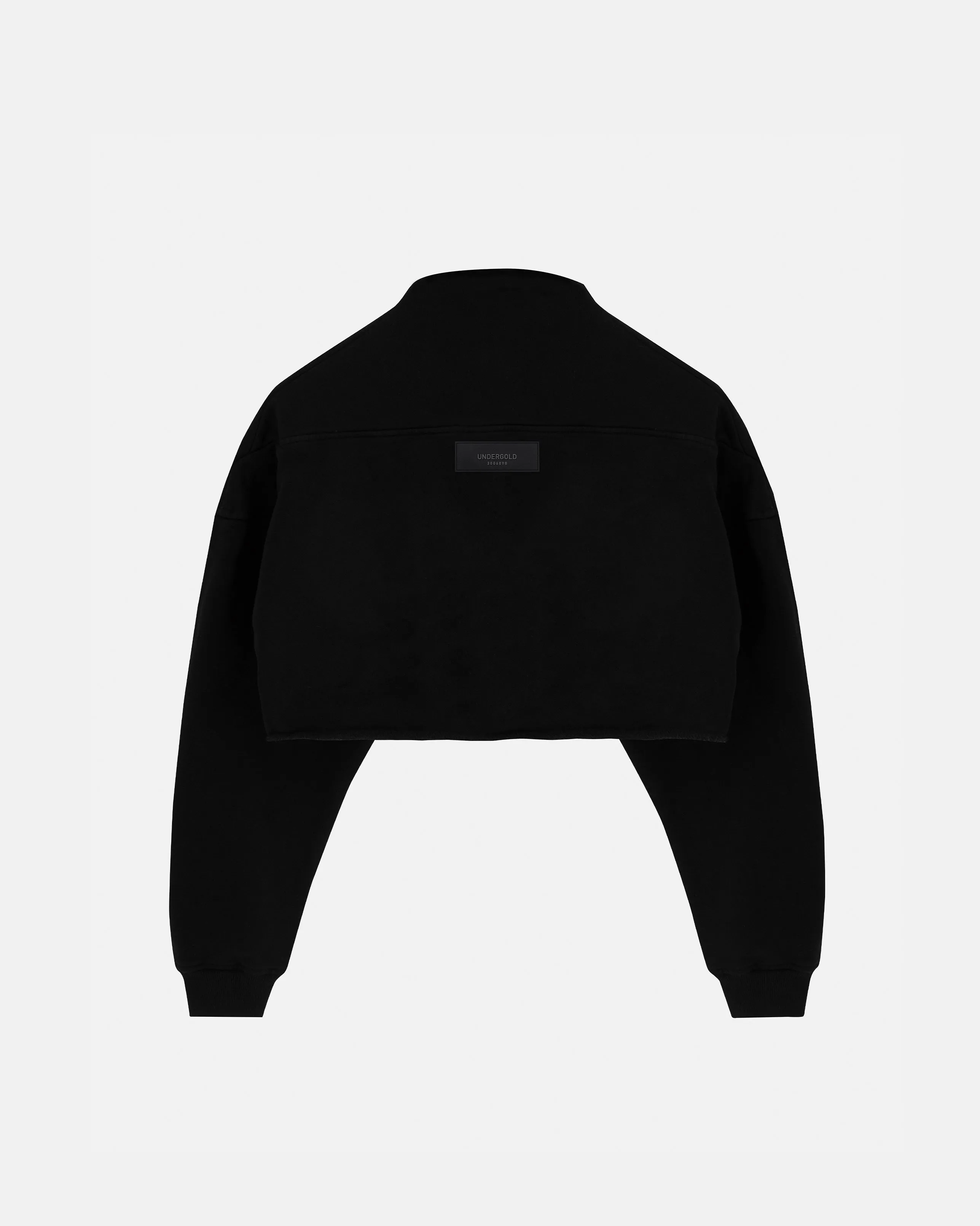 Transfiguration UNDGLD Cropped Zip Up Crewneck Black