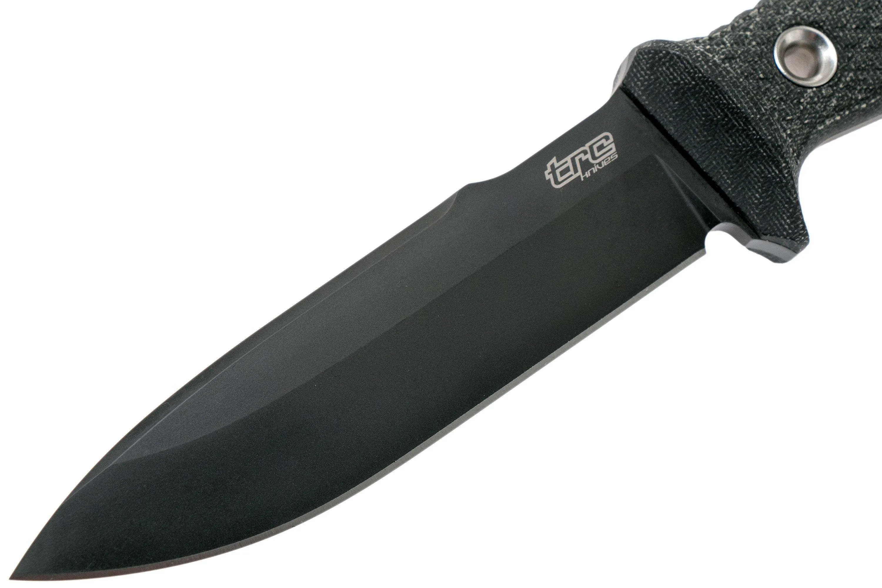 TRC Knives Mille Cuori, deadis 4 Extra, Black Canvas Micarta cuchillo de exterior