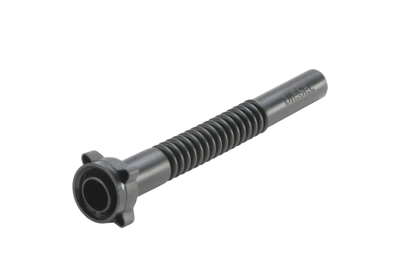 Tubo de salida para garrafa, apto para gasóleo, negro, pack 5 uds.