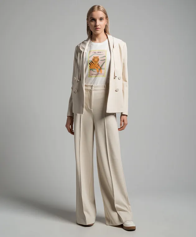 TWINSET WHITE TSHIRT WITH A PRINT