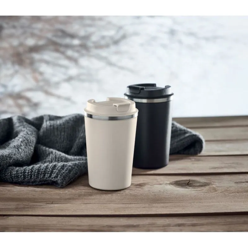 Vaso de acero inoxidable corporativo de 350 ml. Brace