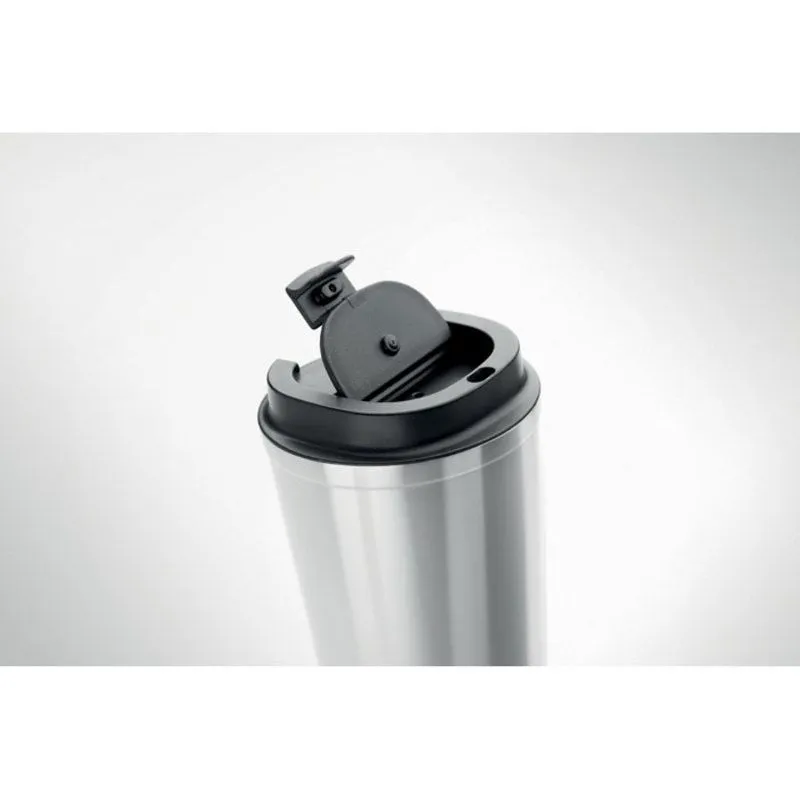 Vaso de acero inoxidable corporativo de 350 ml. Brace