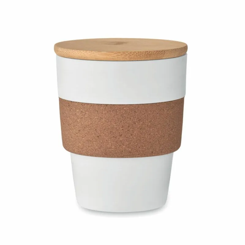 Vaso taza con tapa personalizable 300 ml. Galao