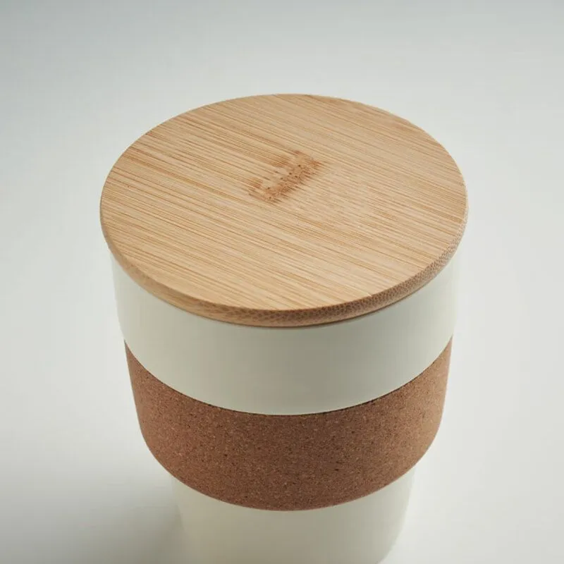 Vaso taza con tapa personalizable 300 ml. Galao