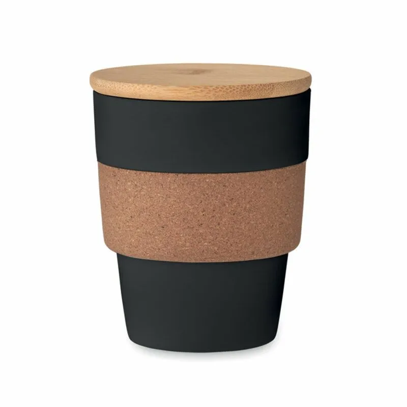 Vaso taza con tapa personalizable 300 ml. Galao
