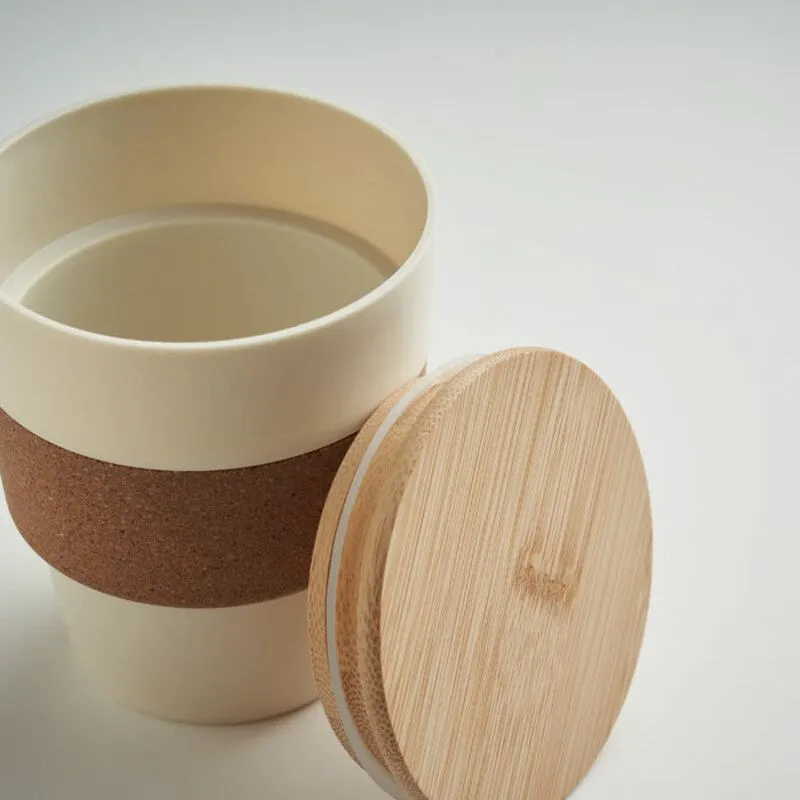 Vaso taza con tapa personalizable 300 ml. Galao