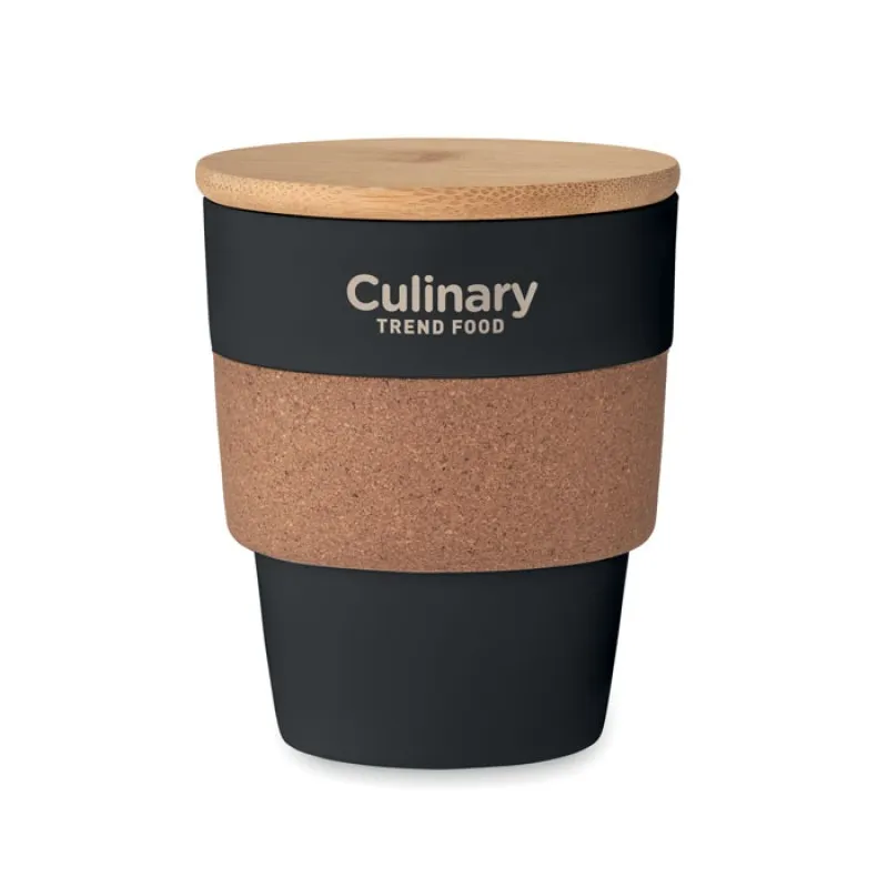Vaso taza con tapa personalizable 300 ml. Galao