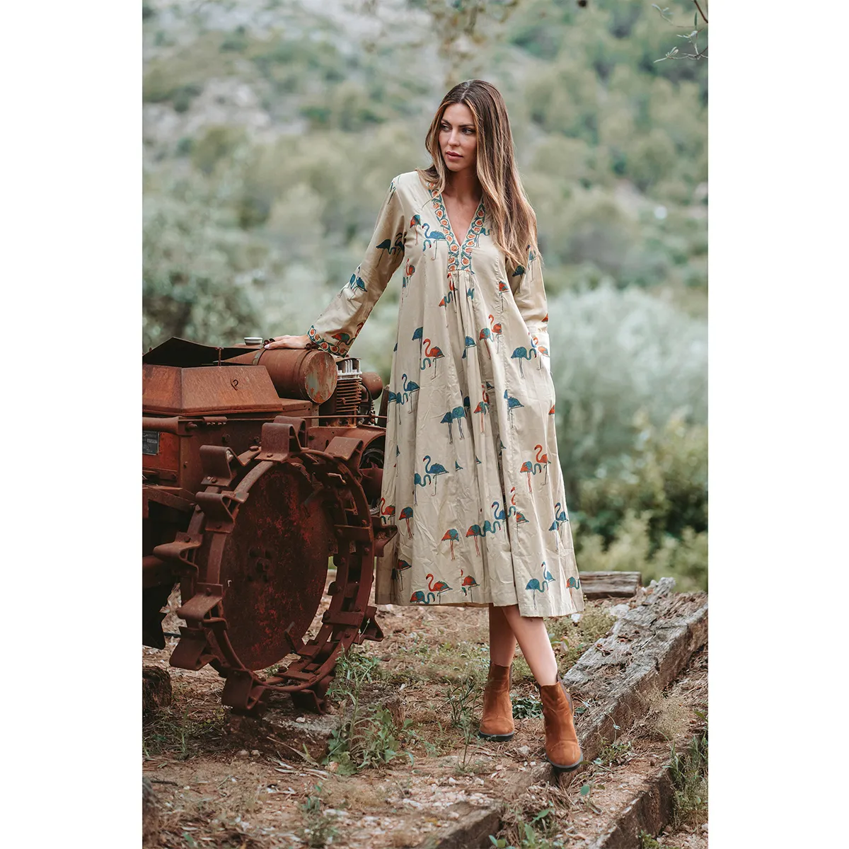 Vestido Largo Midi
