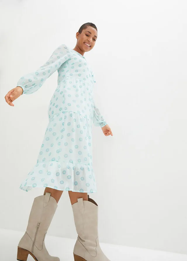VESTIDO MENTA POLARBLANCO LANAVERDE AGUA