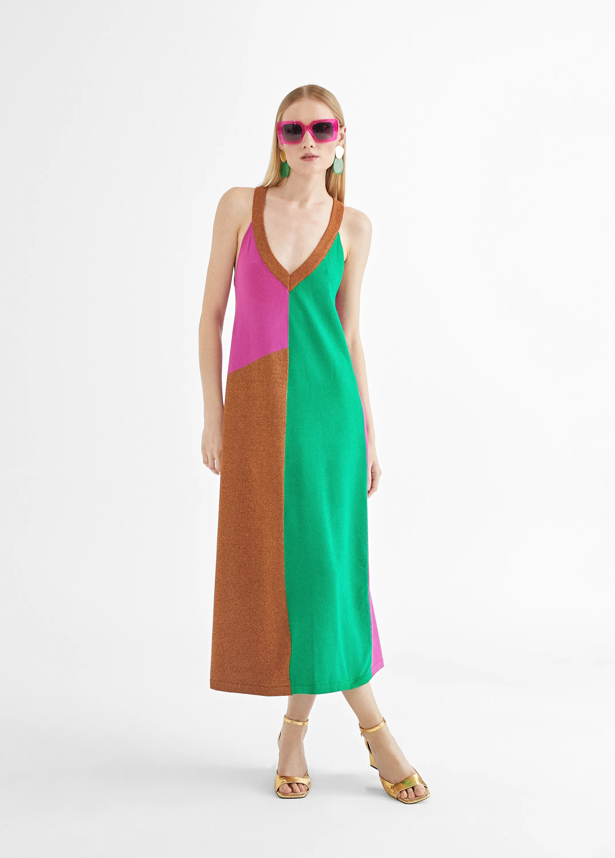 Vestido tirantes punto tricolor Lola Casademunt