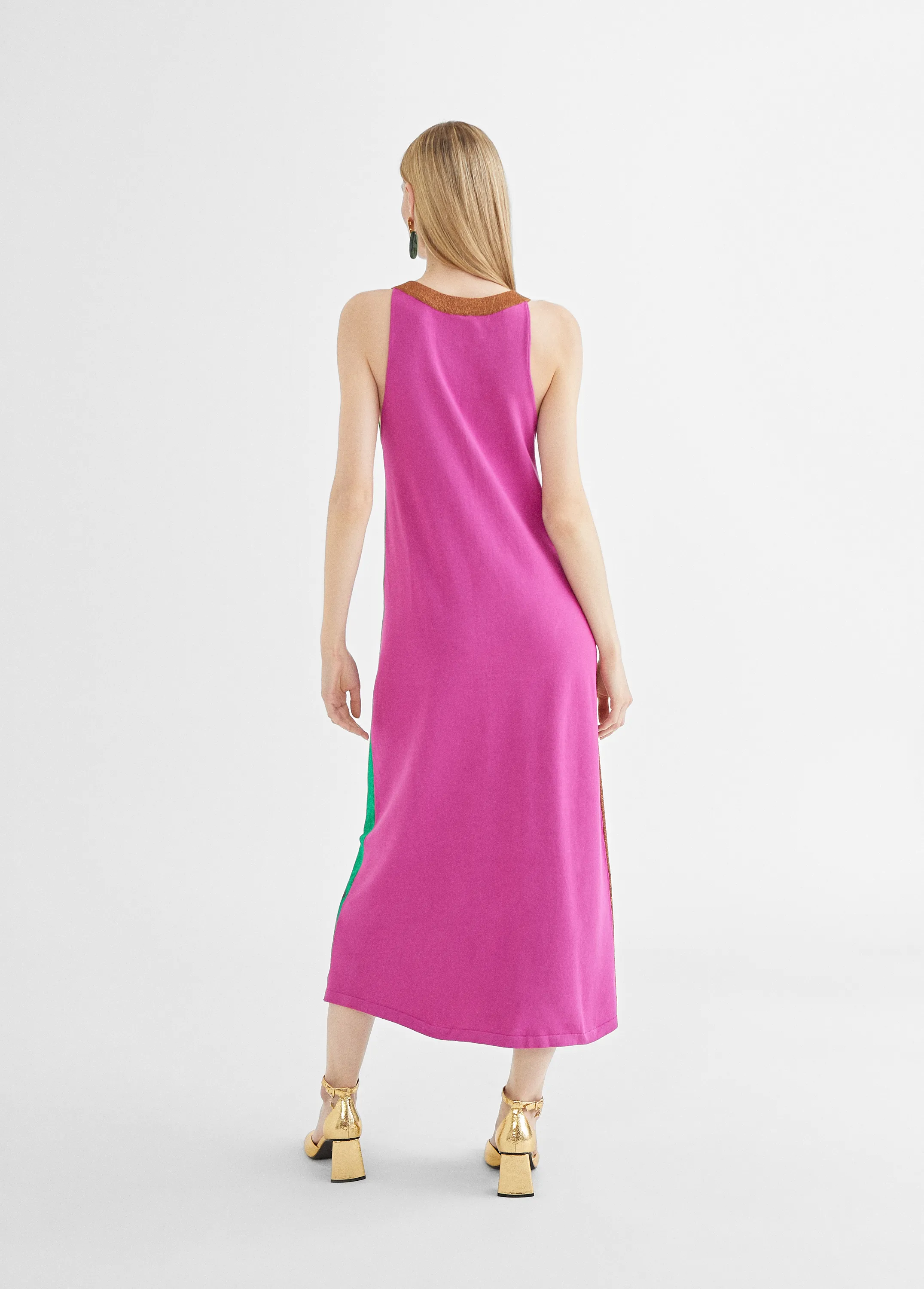Vestido tirantes punto tricolor Lola Casademunt