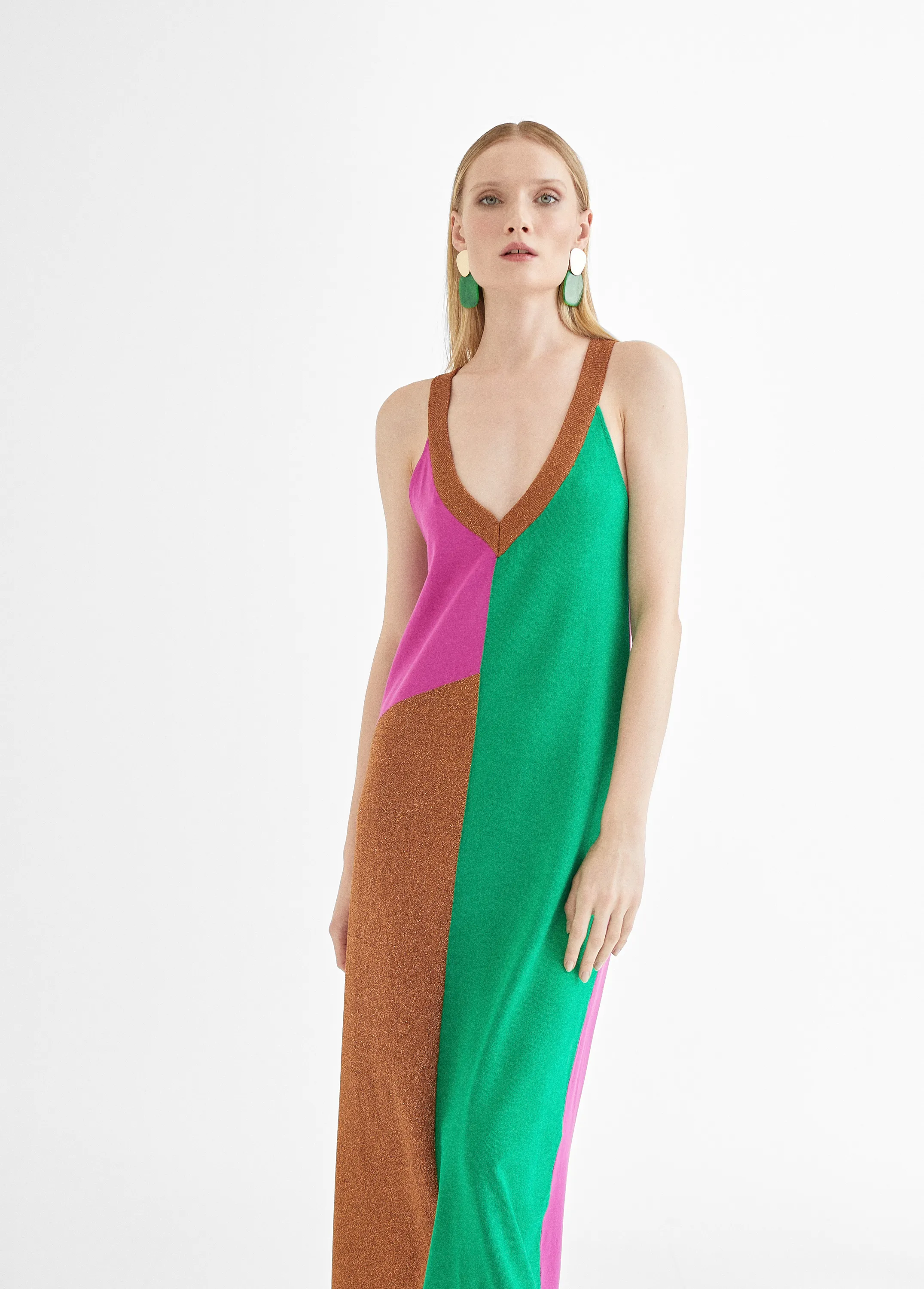 Vestido tirantes punto tricolor Lola Casademunt