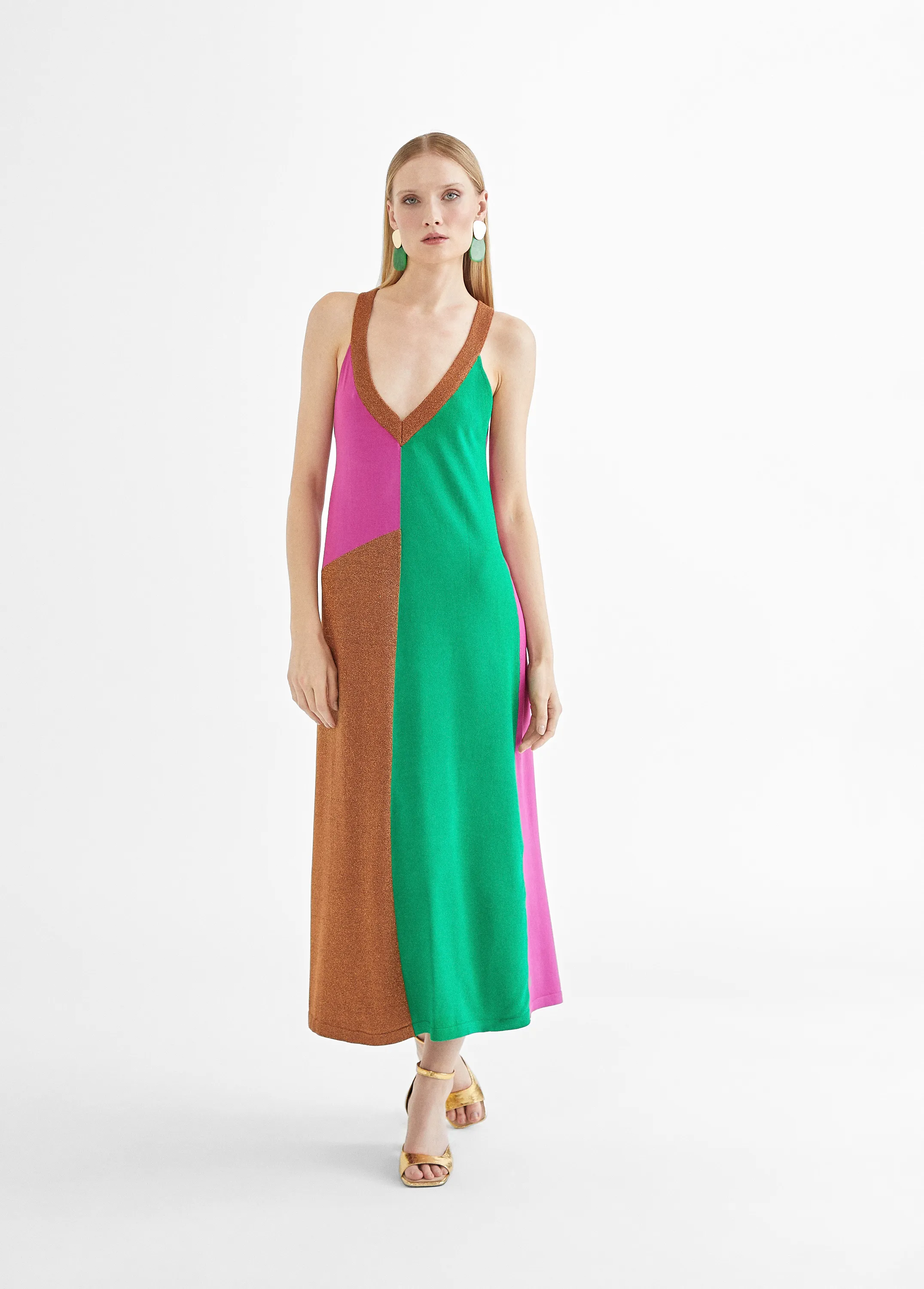 Vestido tirantes punto tricolor Lola Casademunt