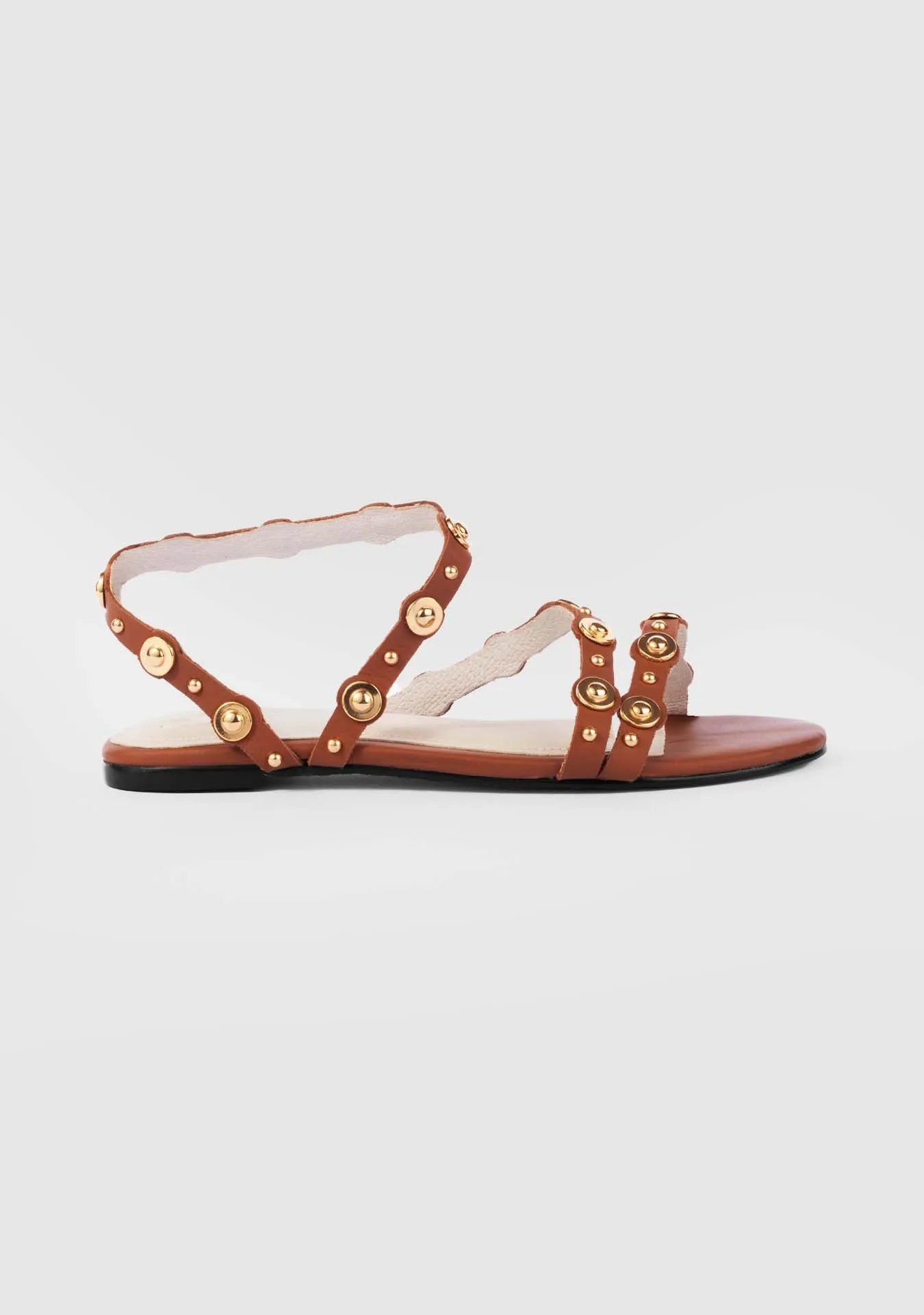 Vinci Shoes Amalfitana Camel Sandals