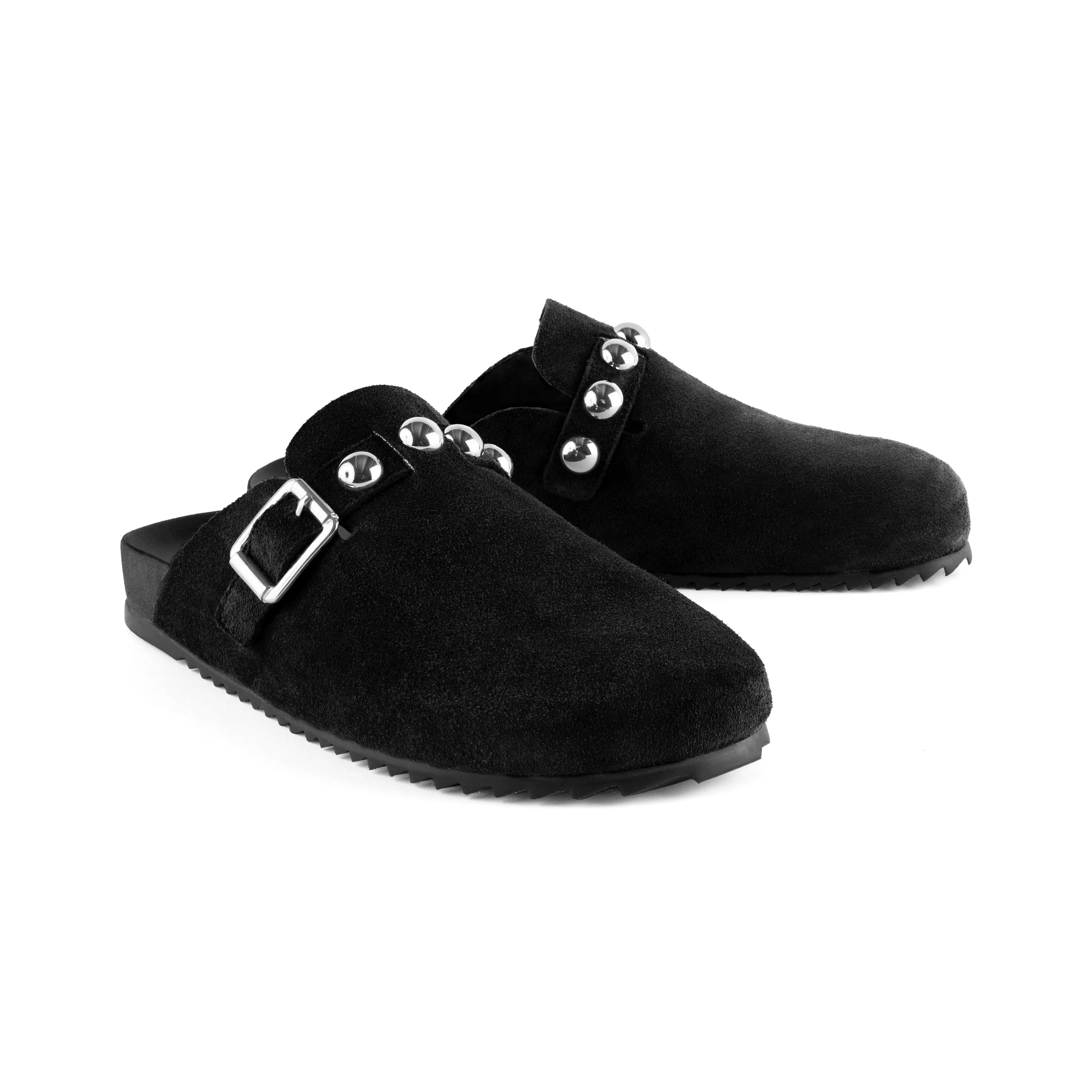 Vinci Shoes Zuecos Dinamarca Negros