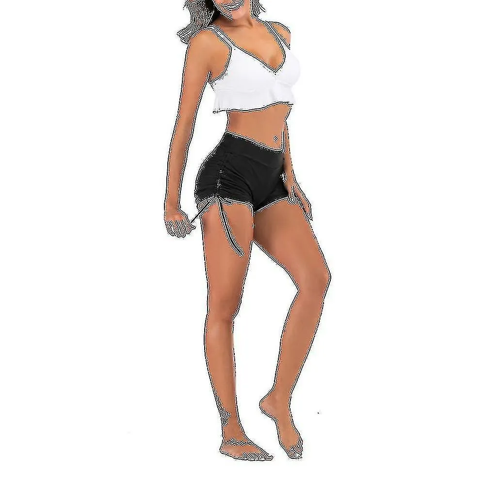 Women High Waisted Swimsuit Bot Swim Shorts Bikini