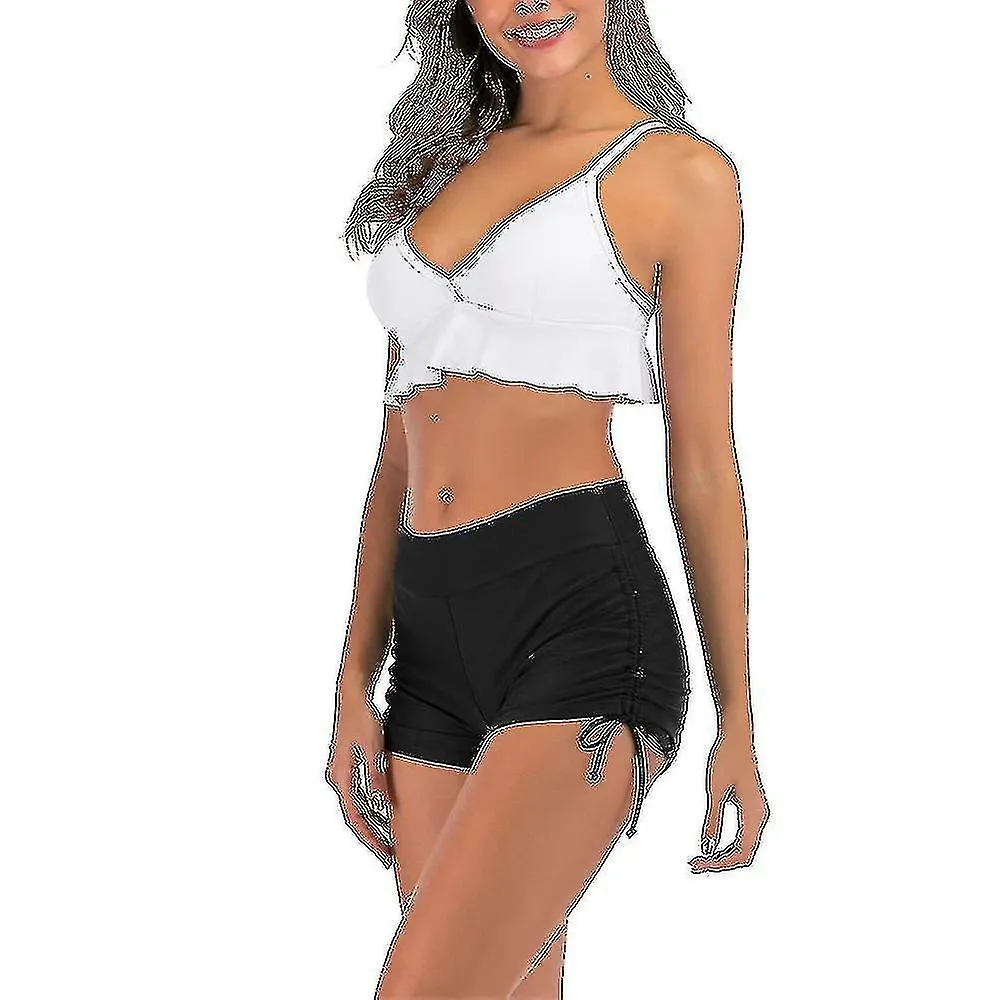 Women High Waisted Swimsuit Bot Swim Shorts Bikini