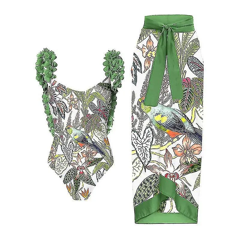 Women One Piece Swimsuit with Matching Cover Ups