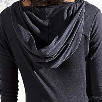 Women Solid Color Bodycon Hoodies Pullover Hooded Hoody Sweatshirt 