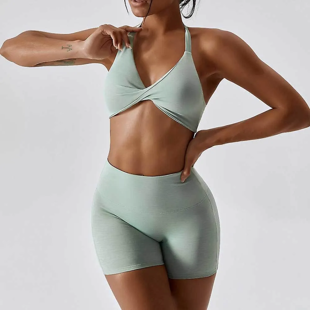 Yoga Set Fitness Sports Set Ropa de entrenamiento para mujeres Gym Set Trajes de mujer Sports Bra Yoga Pantalones Yoga Suit Feme