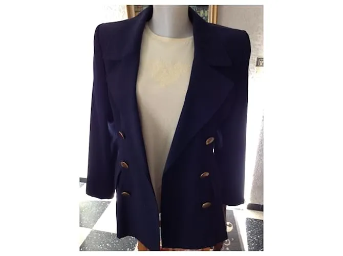 Yves Saint Laurent Chaquetas Azul marino 