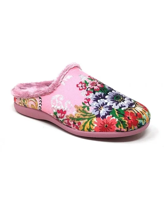 ZAPATILLA CASA MUJER CARLA 5549 FLORES FALLERAS