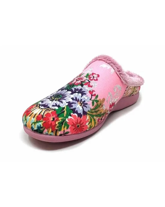 ZAPATILLA CASA MUJER CARLA 5549 FLORES FALLERAS