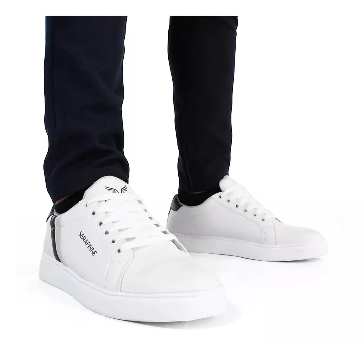 Zapatilla Urbana Hombre Ecocuero Liviana Cómoda Serafine 670