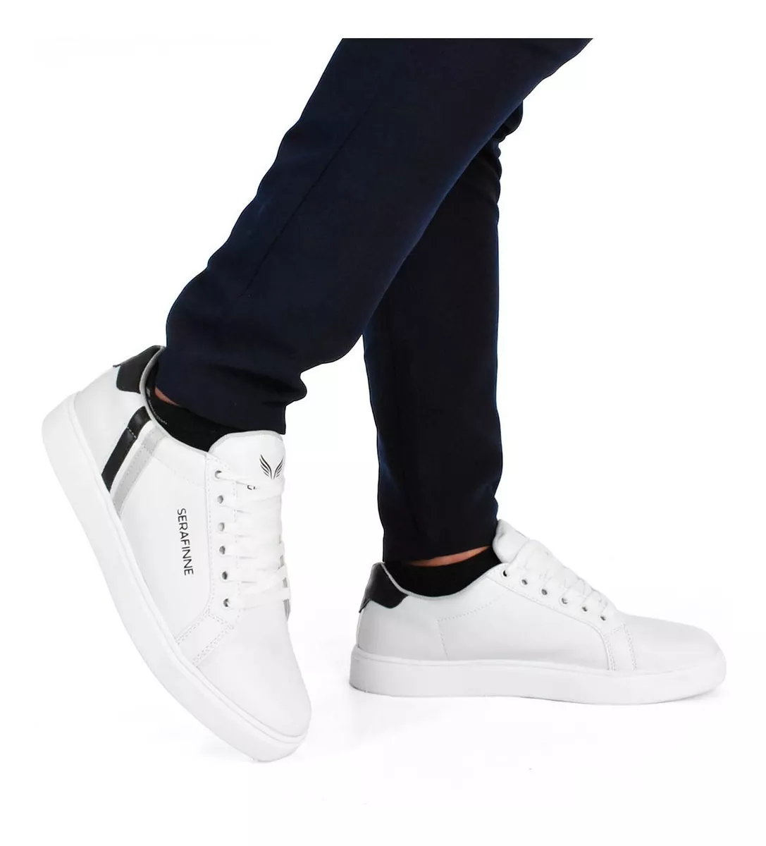 Zapatilla Urbana Hombre Ecocuero Liviana Cómoda Serafine 670