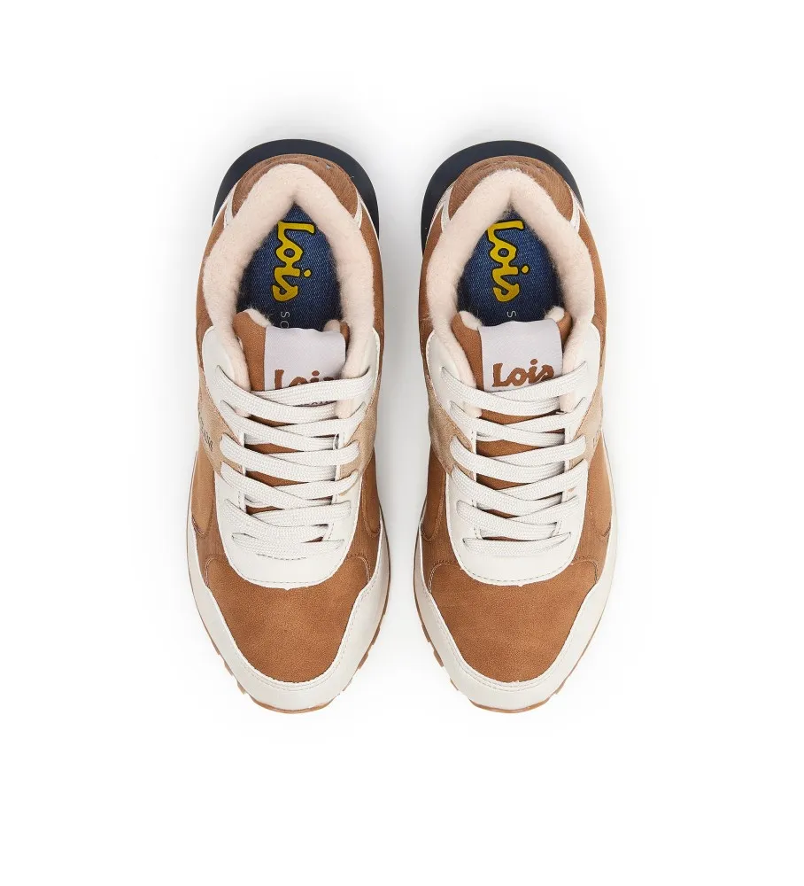 Zapatillas combinadas marrón