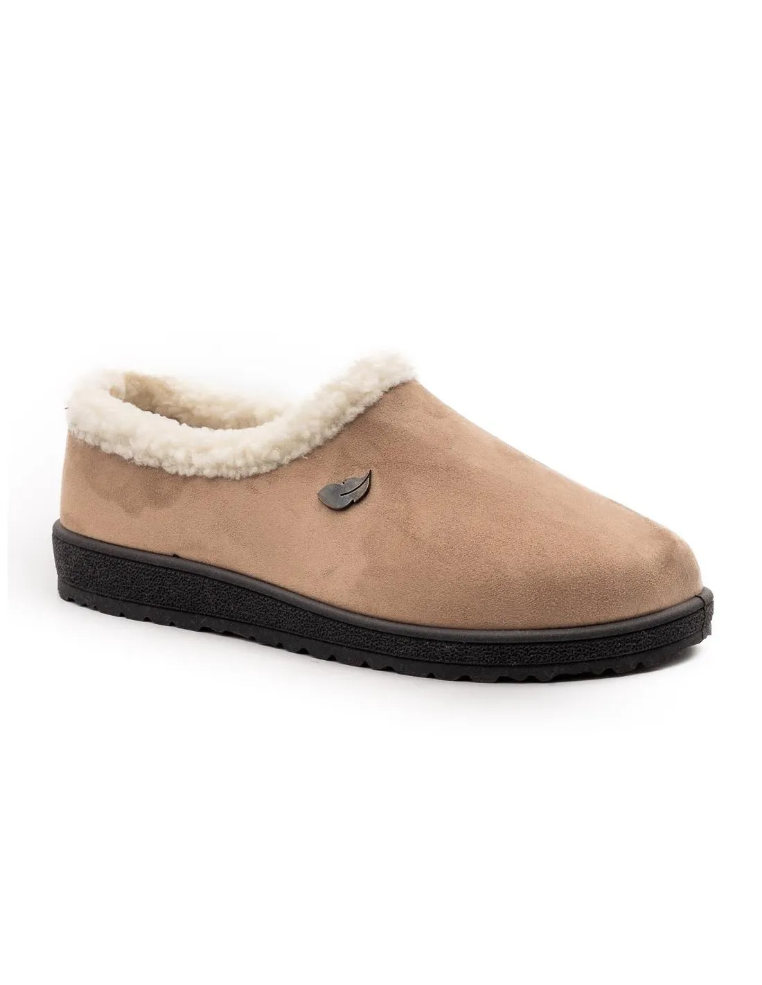 ZAPATILLAS DE CASA CERRADAS MUJER ROAL PLUMAFLEX 80007 BEIGE