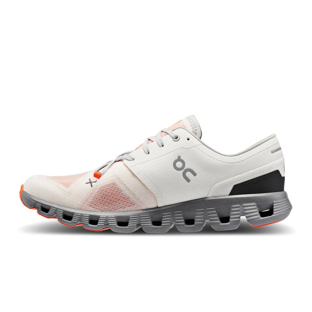 Zapatillas Running Mujer On Cloud X 3 Gris