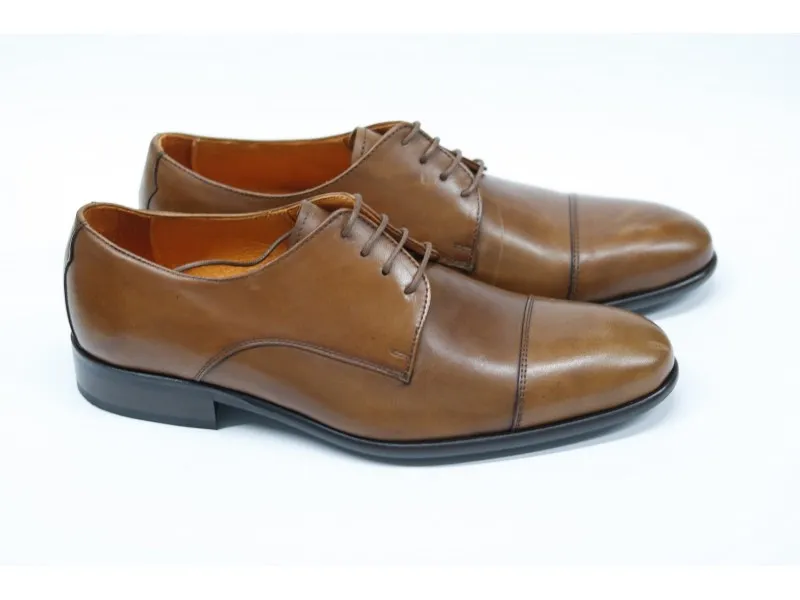 ZAPATO DE VESTIR EN FLORENTIK 7708 TUBOLARI EN COLOR BURDEOS O COÑAC