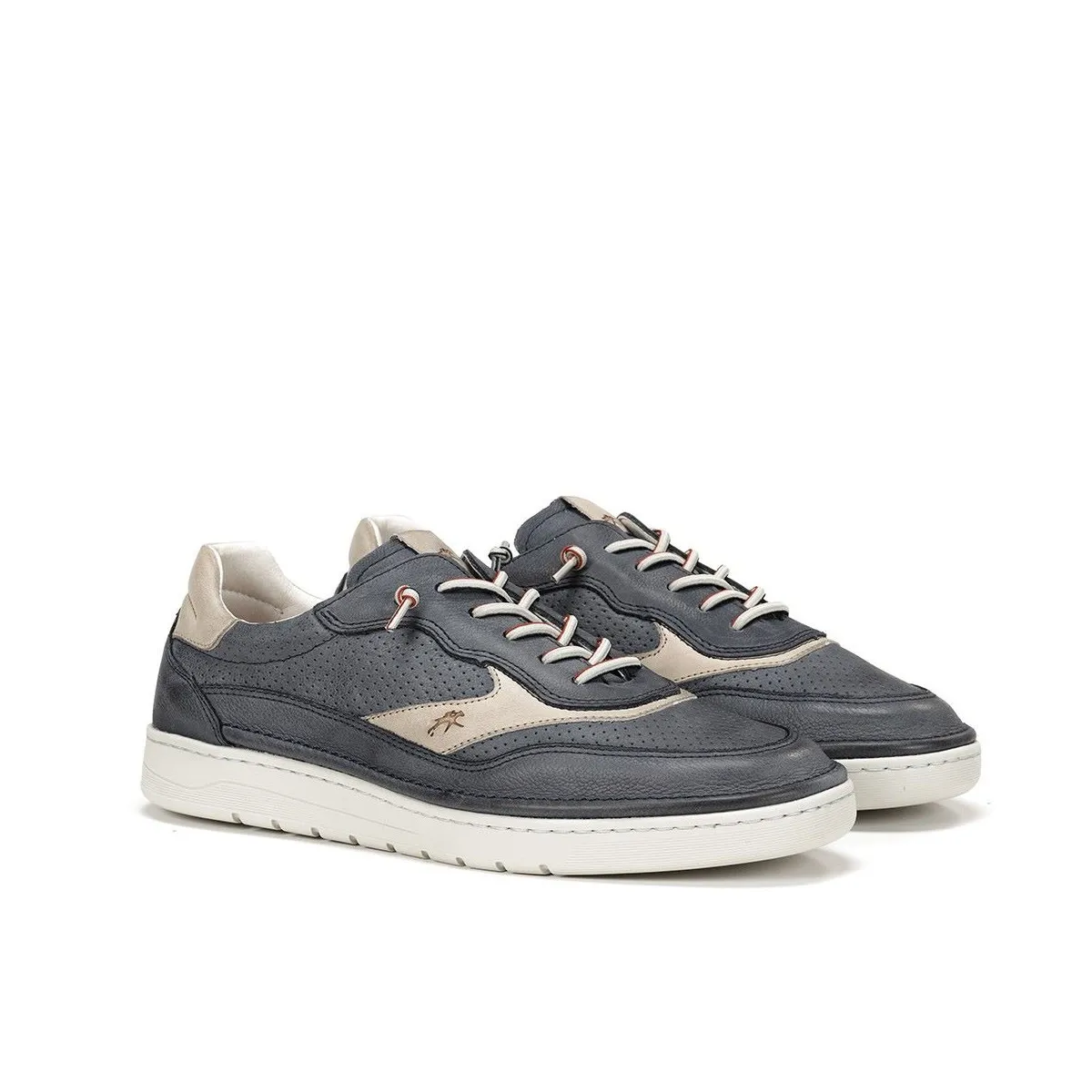 Zapato Deportivo para hombre Fluchos Leo sin cordones marino y piedra F1943