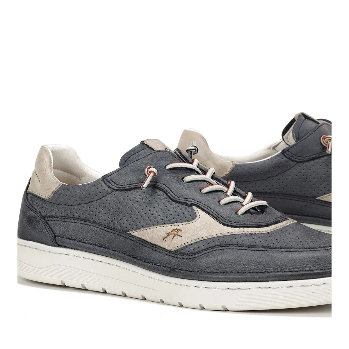Zapato Deportivo para hombre Fluchos Leo sin cordones marino y piedra F1943