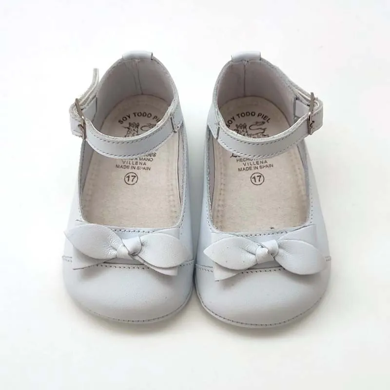 Zapatos bebé niña Leon Shoes mercedita blanca