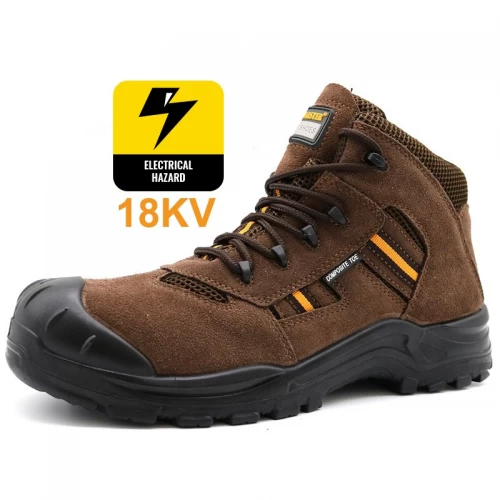 Zapatos de seguridad eléctricos con aislamiento de 18KV antipinchazos con punta compuesta TM236 para hombres