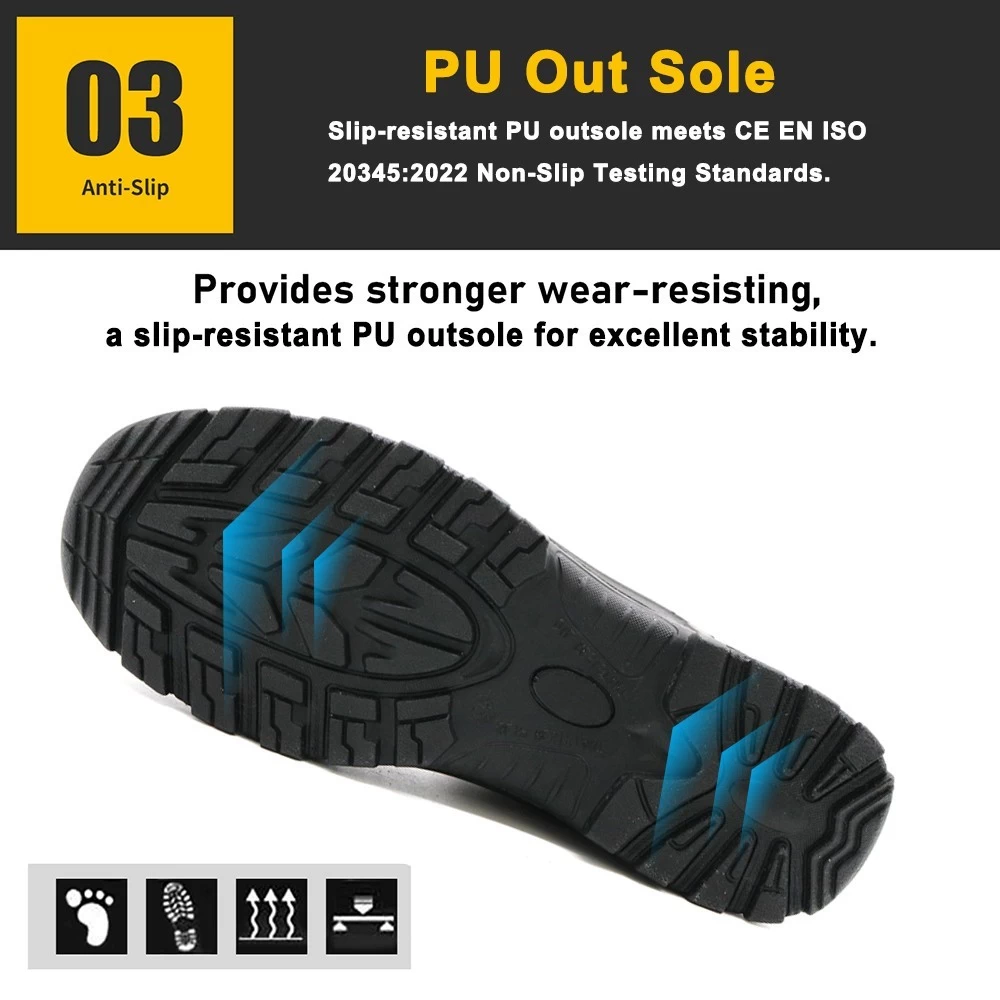 Zapatos de seguridad eléctricos con aislamiento de 18KV antipinchazos con punta compuesta TM236 para hombres