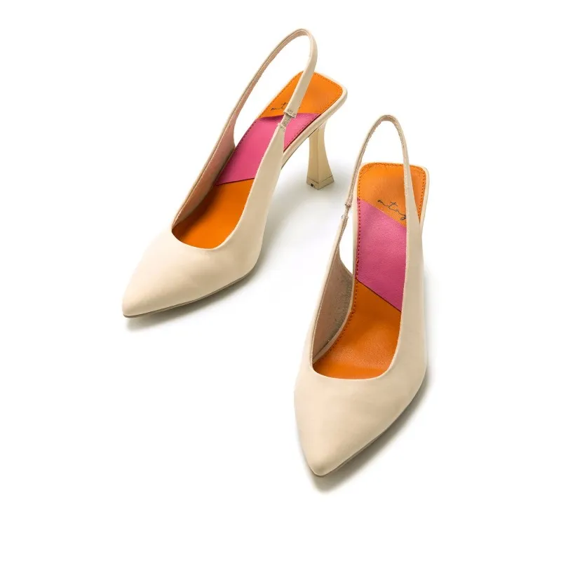 Zapatos Vestir de Mujer MTNG VIOLET Beige 54105
